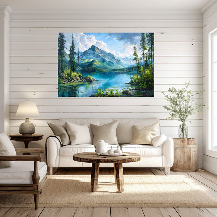 Mountain Wall Art l Abstract Art Prints Home Decor