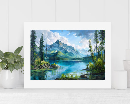 Mountain Wall Art l Abstract Art Prints Home Decor