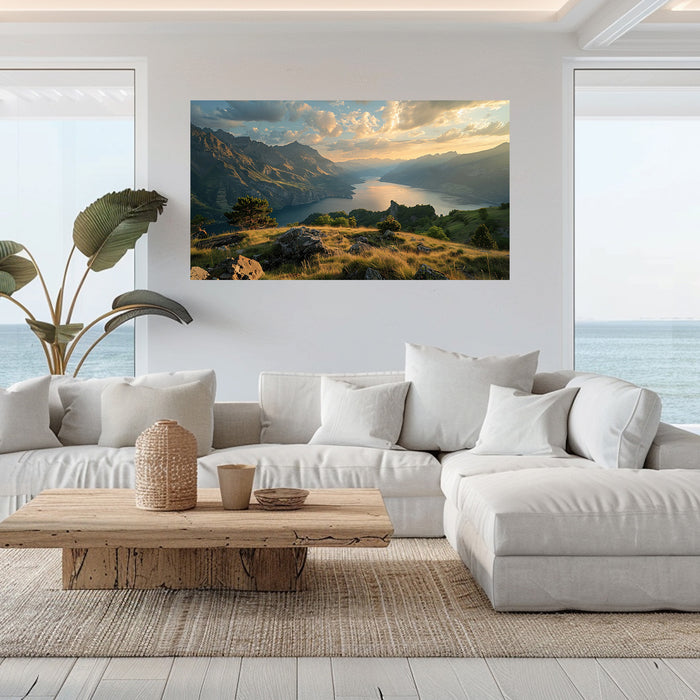 Lack View Art | Landscape Wall art 