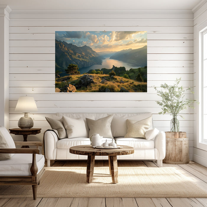 Lack View Art | Landscape Wall art 