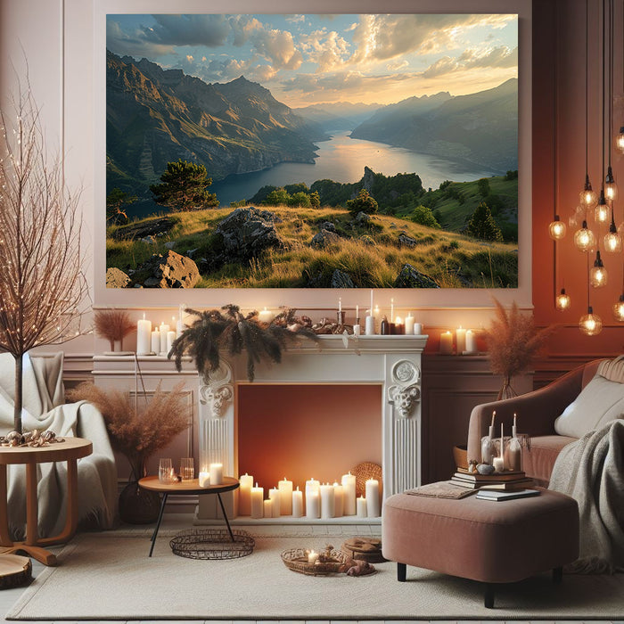 Lack View Art | Landscape Wall art 