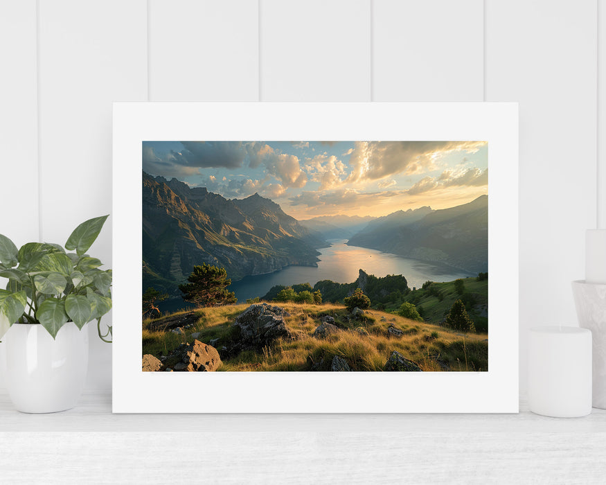 Lack View Art | Landscape Wall art 