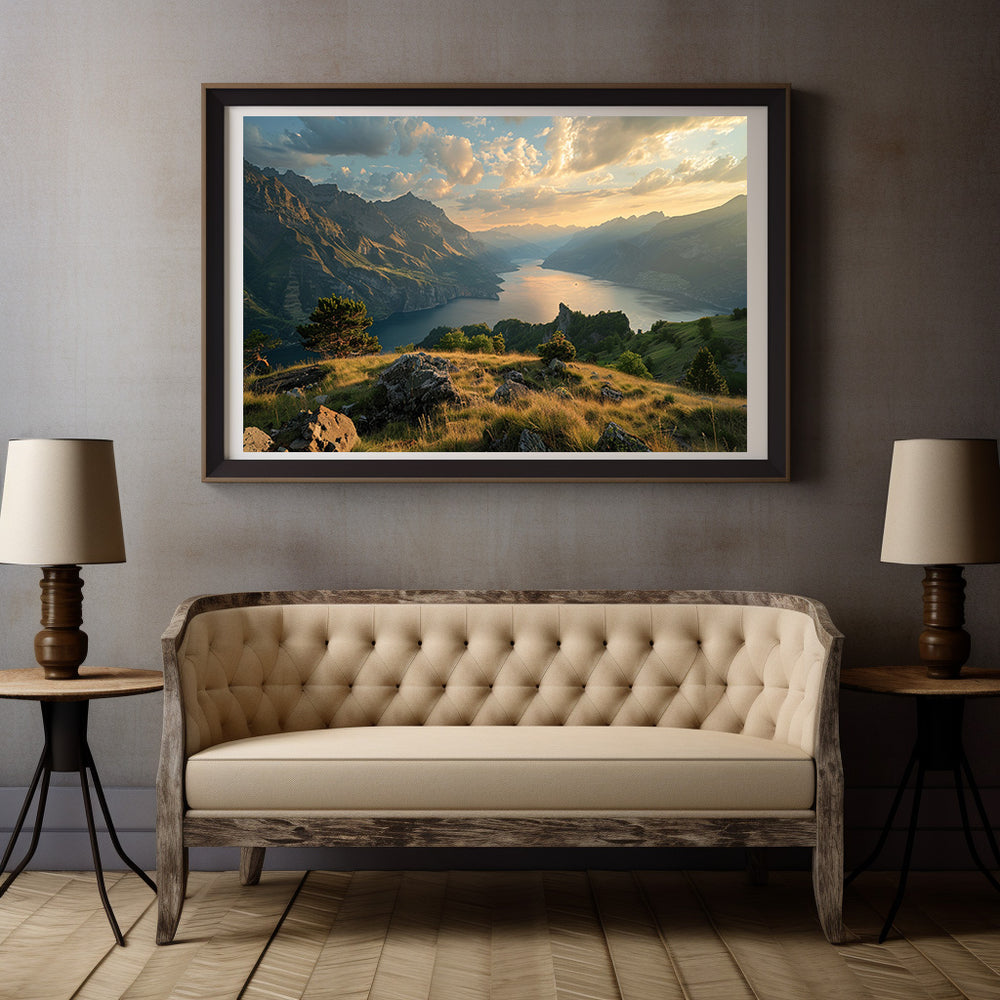 Lack View Art | Landscape Wall art 