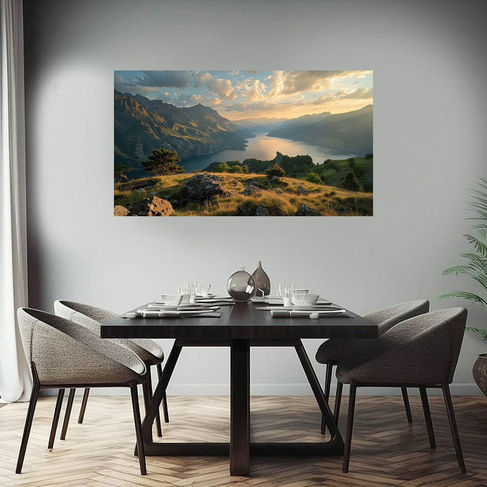 Lack View Art | Landscape Wall art 